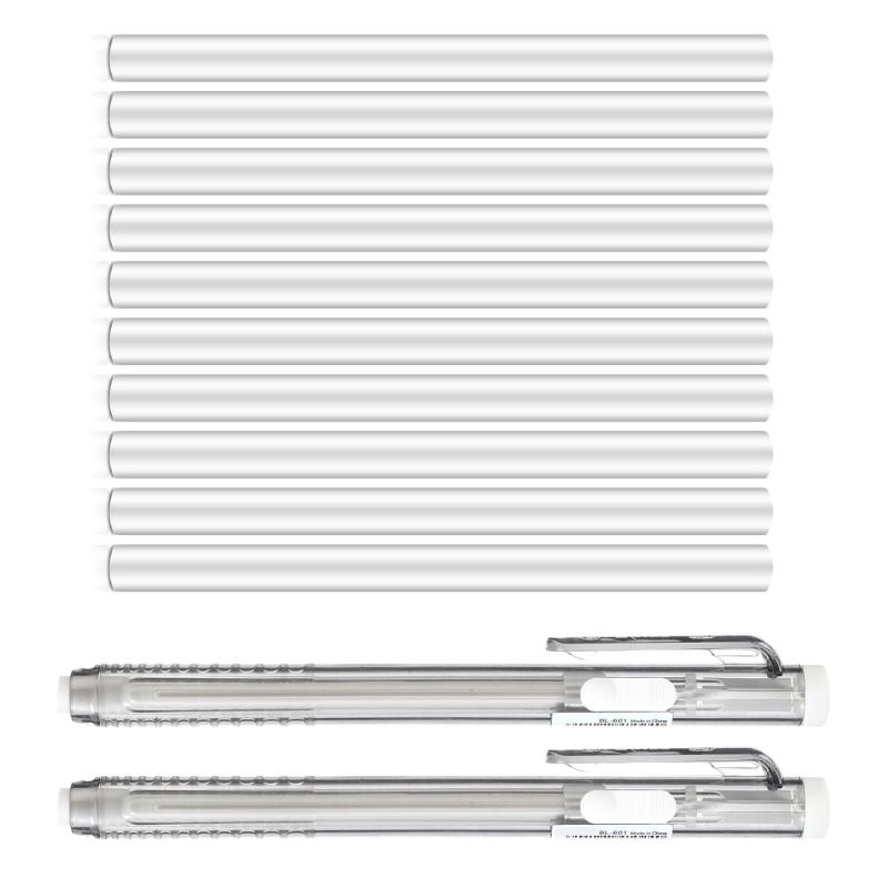 Retractable Eraser Pen Click - 12 gomme da cancellare a forma
