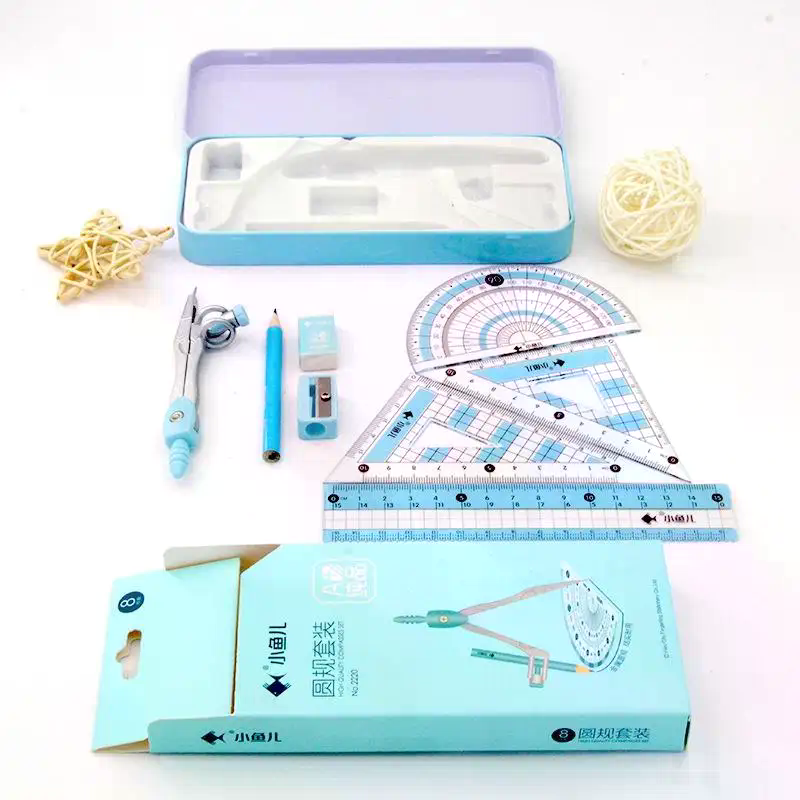 Set di 8 pezzi per disegno geo - Math Geometry Set With Compass recensione e prezzo